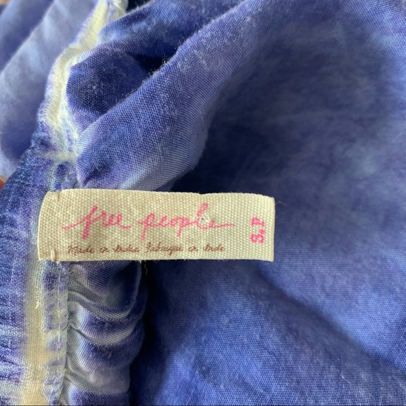 Free People gauzy periwinkle dress size small - Picture 8 of 9